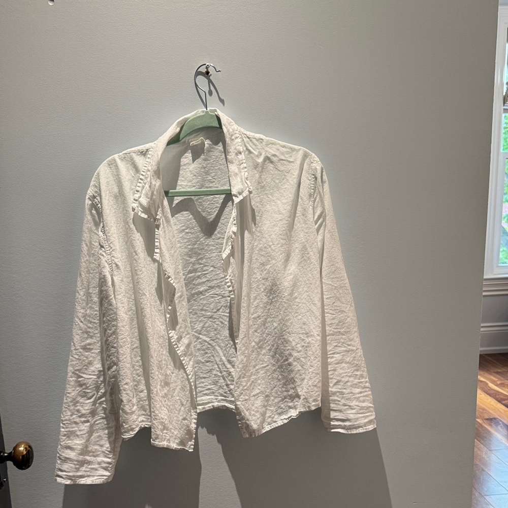 Aritzia Wilfred Free white collared Top